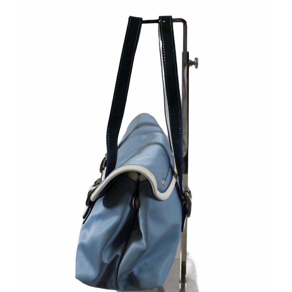 Blue COACH PURSE | Baby Blue and White | Med NWOT | Coach Hamptons Weekend Bag - Picture 4 of 9